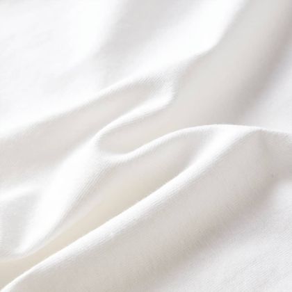 Детска тениска с дълъг ръкав, екрю, 116