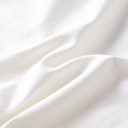 Детска тениска с дълъг ръкав, екрю, 128