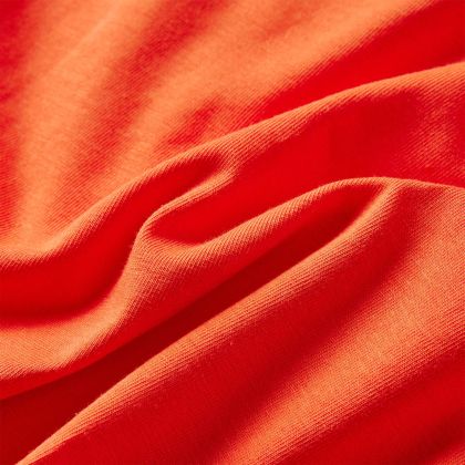 Детска тениска с дълъг ръкав, тъмнооранжева, 128