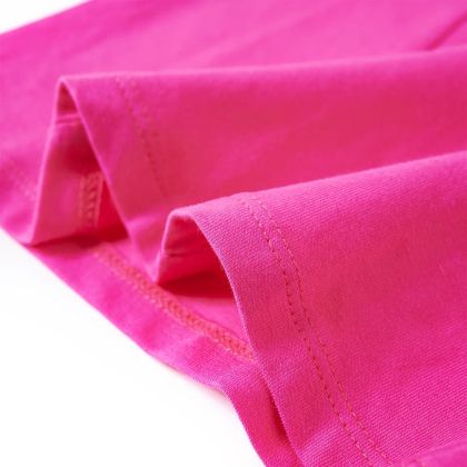 Детска тениска с дълъг ръкав, тъмнорозова, 92