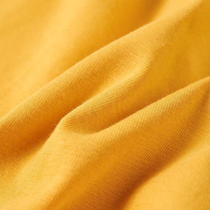 Детска тениска с дълъг ръкав, тъмна охра, 104