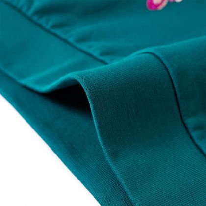 Детски суитшърт, тъмнозелен, 92