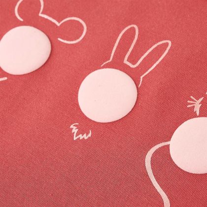 Детска тениска с дълъг ръкав, опушено розово, 116