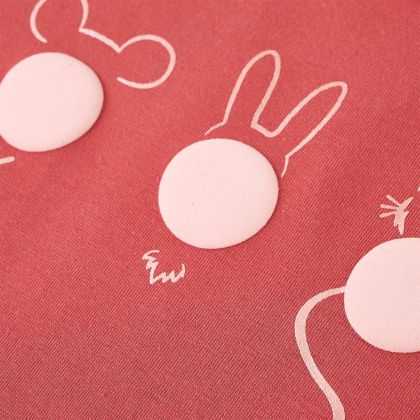 Детска тениска с дълъг ръкав, опушено розово, 140