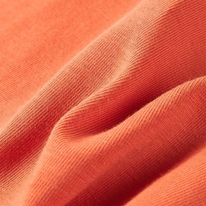 Детска тениска с дълъг ръкав, опушено оранжево, 116