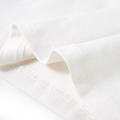 Детска тениска с дълъг ръкав, екрю, 104