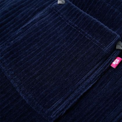 Детски гащеризон, рипсено кадифе, нейви, 104