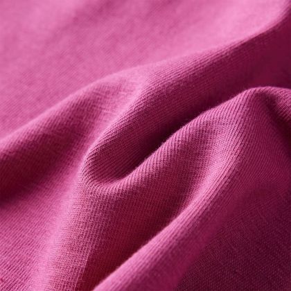 Детска тениска с дълъг ръкав, малина, 104