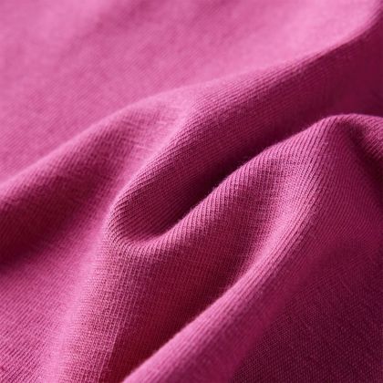 Детска тениска с дълъг ръкав, малина, 116