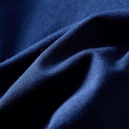 Детска тениска с дълъг ръкав, нейви синьо, 116