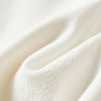 Детска тениска с дълъг ръкав, екрю, 128