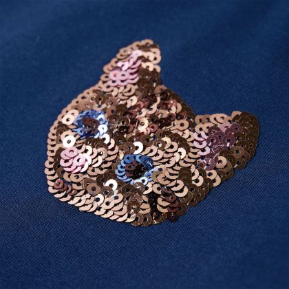 Детски суитшърт, тъмносин, 92