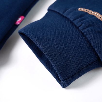 Детски суитшърт, тъмносин, 128