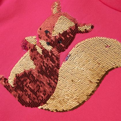 Детски суитшърт, ярка роза, 92