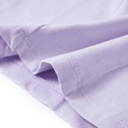 Детска тениска с дълъг ръкав, светлолилава, 116