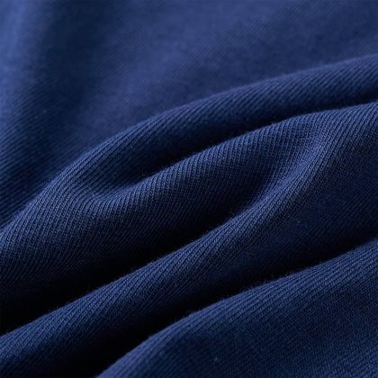 Детска тениска с дълъг ръкав, нейви синьо, 104