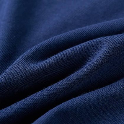 Детска тениска с дълъг ръкав, нейви синьо, 140