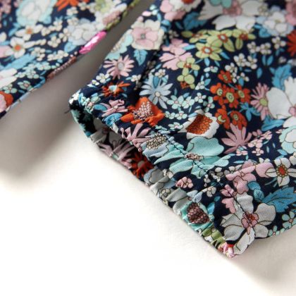 Детска риза с дълъг ръкав, тъмносиньо, 104