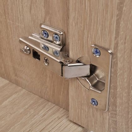 Комплект мебели за баня от 3 части и мивка, бежов цвят