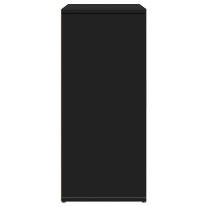 Сайдборд, черен, 60x31x70 см, инженерно дърво