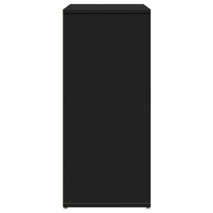 Сайдборд, черен, 60x31x70 см, инженерно дърво