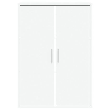 Сайдборд, бял, 60x31x84 см, инженерно дърво