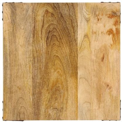 Помощна маса 45x45x50 см масивно дърво манго и желязо