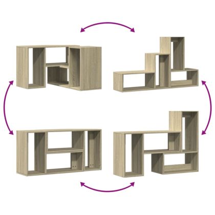 ТВ шкафове, 2 бр, дъб сонома, 75x30x50 см, инженерно дърво