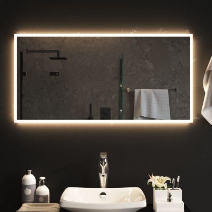 LED огледало за баня, 100x50 см