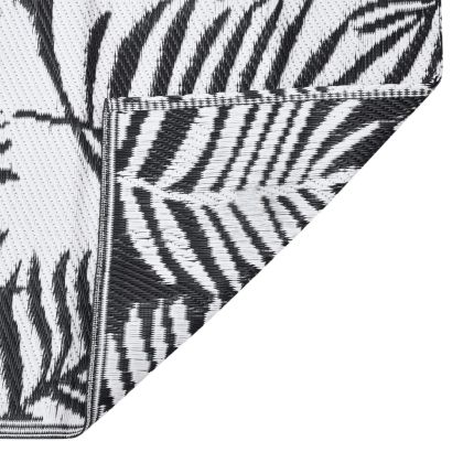 Килим за открито, ARAKIL черен, 140x200 см, PP