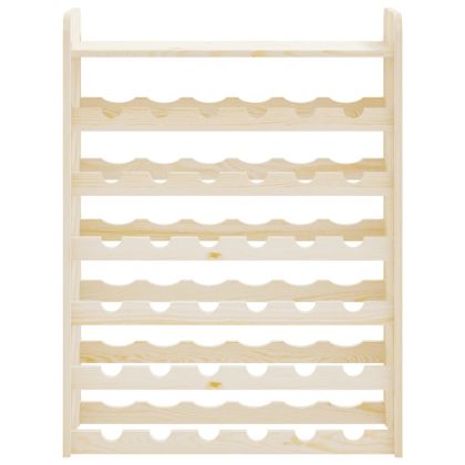 Поставка за вино с горна дъска 67,5x25x87 см масивен бор