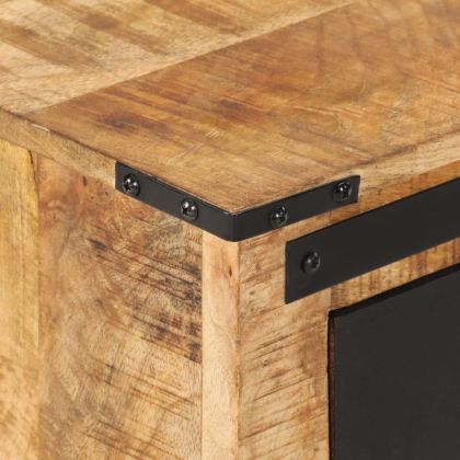 Нощно шкафче, 45x40x45 см, масивна мангова дървесина