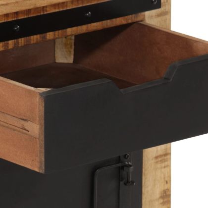 Нощно шкафче, 45x40x45 см, масивна мангова дървесина