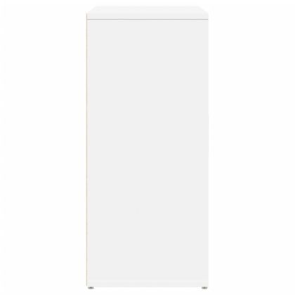 Сайдборд, бял, 60x31x70 см, инженерно дърво