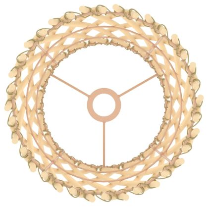 Абажур за лампа кафяв Ø23x28 см ракита