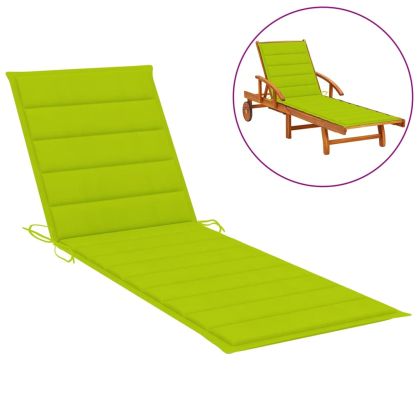 Двоен шезлонг с яркозелени шалтета, импрегнирано борово дърво
