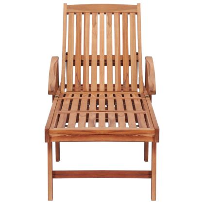 Шезлонги с шалтета в кралско синьо, 2 бр, тиково дърво масив