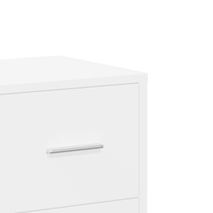 Сайдборд, бял, 60x31x84 см, инженерно дърво