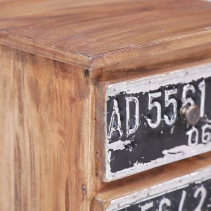 Нощно шкафче, 30x30x51 см, махагоново дърво масив