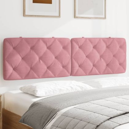 Мека табла за легло, розова, 180 см, кадифе