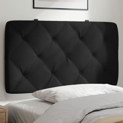 Мека табла за легло, черна, 90 см, кадифе