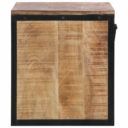 Нощно шкафче, 40x35x40 см, масивна мангова дървесина