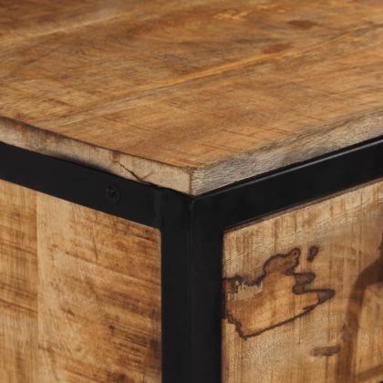 Нощно шкафче, 40x35x40 см, масивна мангова дървесина