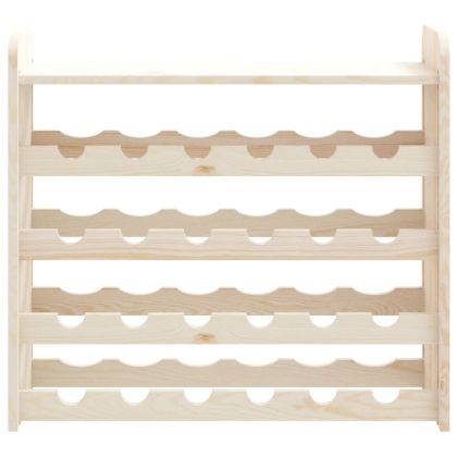 Поставка за вино с горна дъска 67,5x25x60 см масивен бор