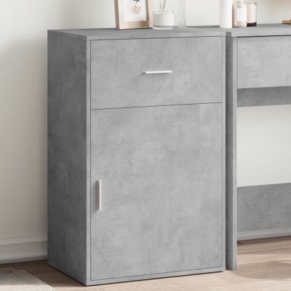 Шкаф за съхранение, бетонно сив, 56,5x39x90 см, ПДЧ