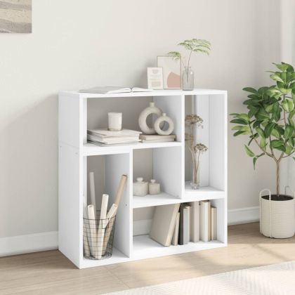 ТВ шкафове, 2 бр, бели, 75x30x50 см, инженерно дърво