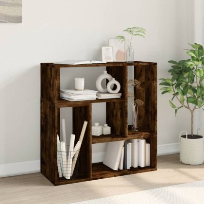 ТB шкафове, 2 бр, опушен дъб, 75x30x50 см, инженерно дърво