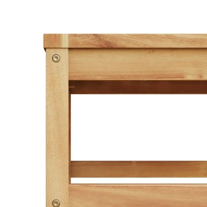 Градинска маса, 63x63x30 см, акация масив