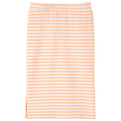 Детска права пола с райета, флуоресцентно оранжево, 104