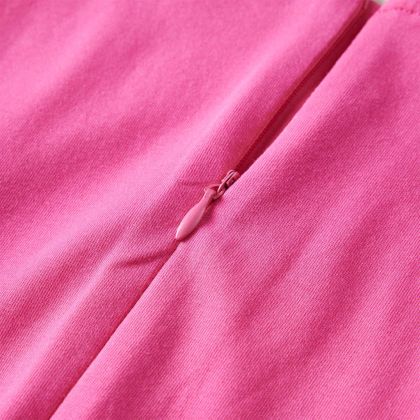 Детска рокля, яркорозова, 140